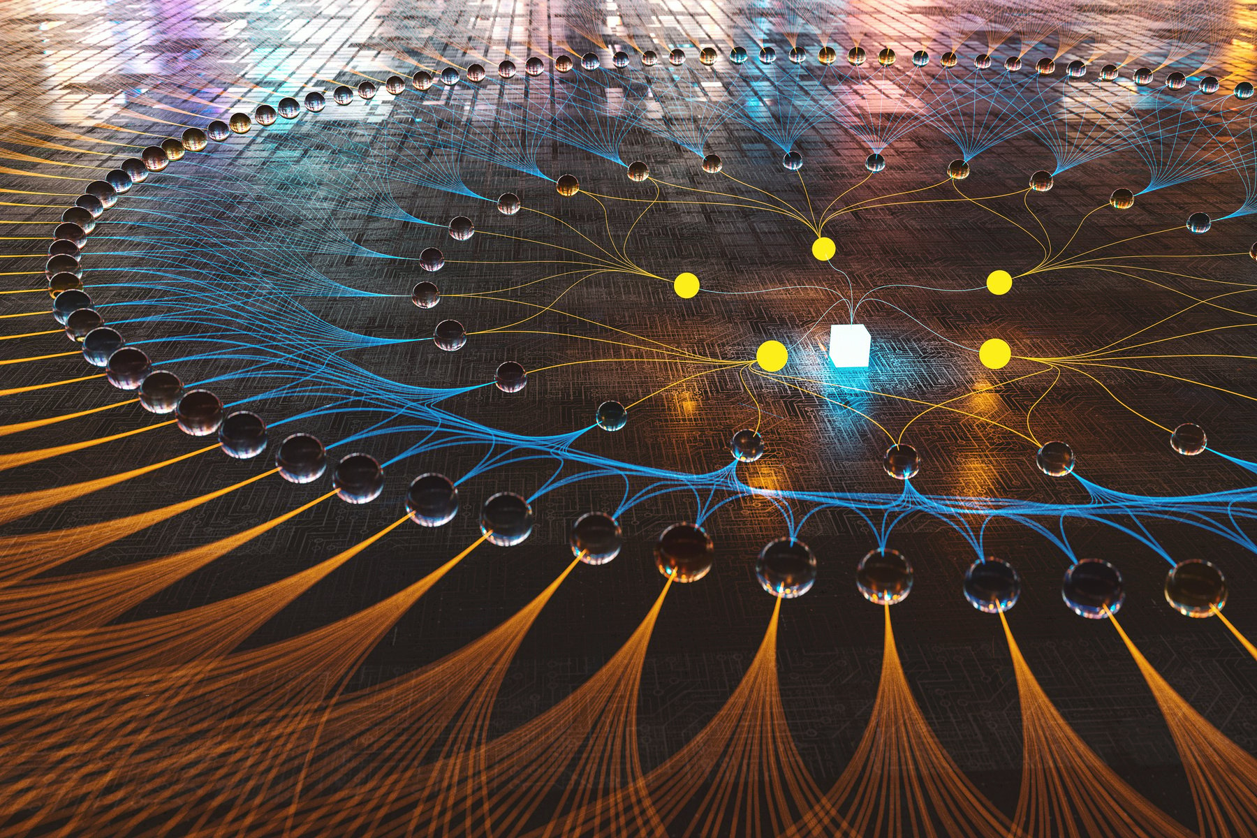 Quantum computer abstract detail